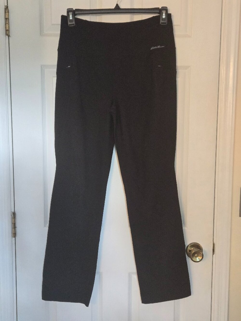 Eddie Bauer Women's Trail Tight HighRise Straight Leg Stretch Black Large Active
